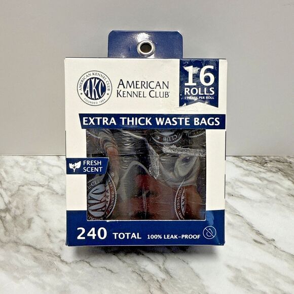 AKC Dog Waste Bags - Extra Thick - Leak-Proof and Scented Waste Bags - 240 Count - Picture 1 of 5